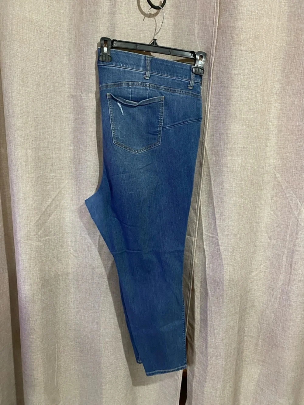 Torrid Distressed Dark Blue Stretch Jeans - Picture 2 of 5